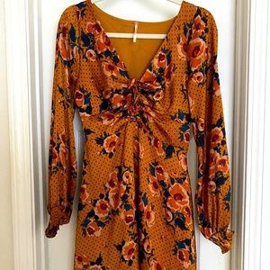 Burnt orange free people dress